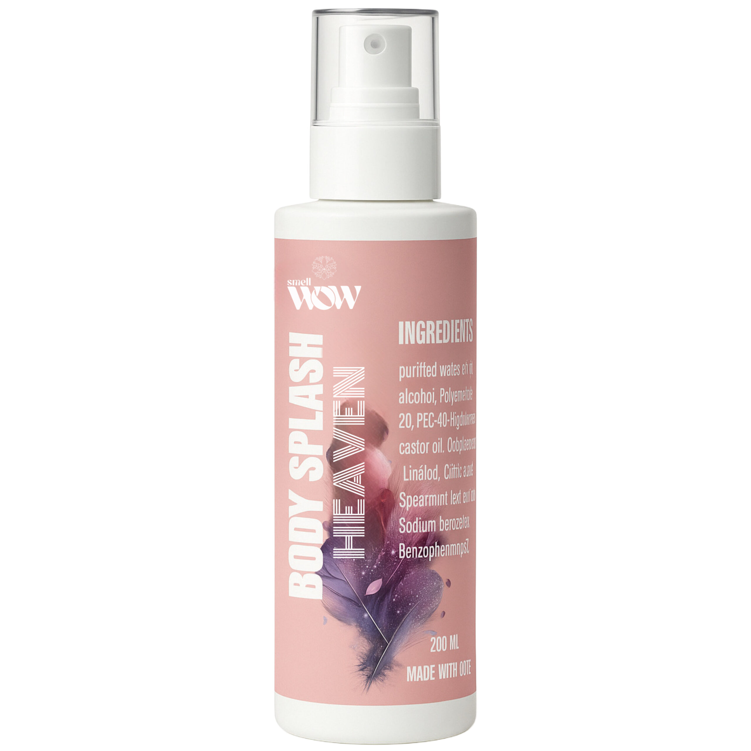 Smell wow HEAVEN Sugared Rose Body Splash 220ml.