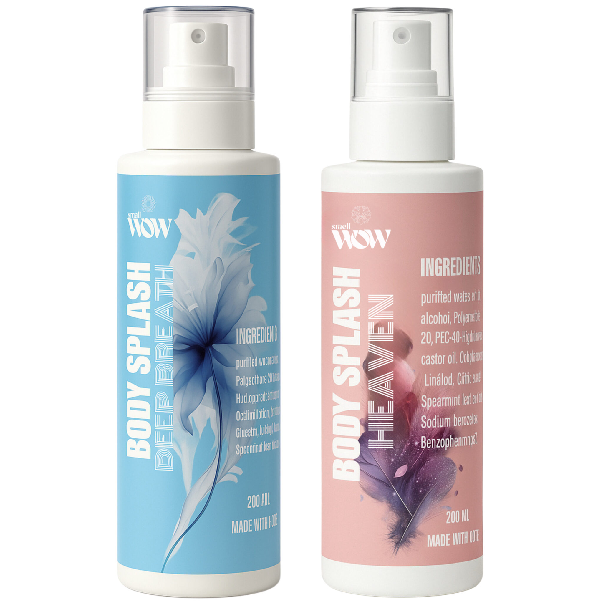 Smell wow DEEP BREATH + HEAVEN Body Splash 200ml.