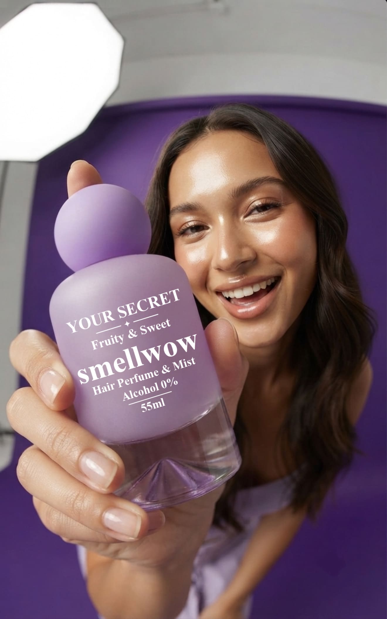 Smell wow YOUR SECRET Flirty Vanilla Soft & Sexy Hair perfume & mist 55ml.